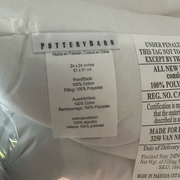 Pottery Barn Accents Nwt Pottery Barn Down Alternative Insert For